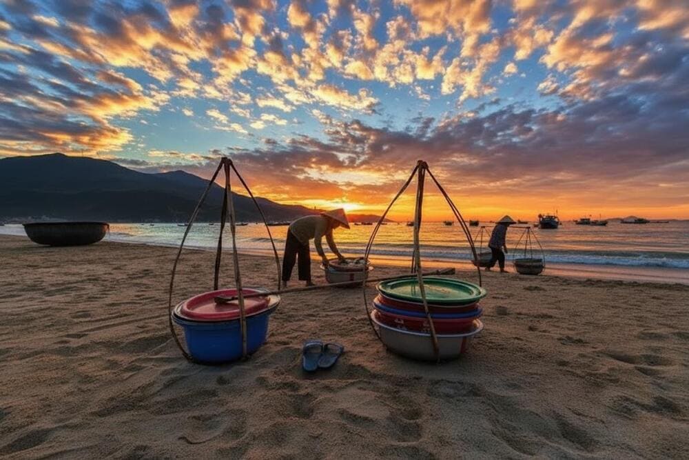 Du kh&aacute;ch c&oacute; thể trải nghiệm những hoạt động đ&aacute;nh bắt c&aacute; của người d&acirc;n nơi đ&acirc;y.